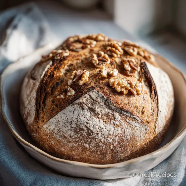 Wurzelbrot mit Waln&uuml;ssen: Sauerteig-Rezept