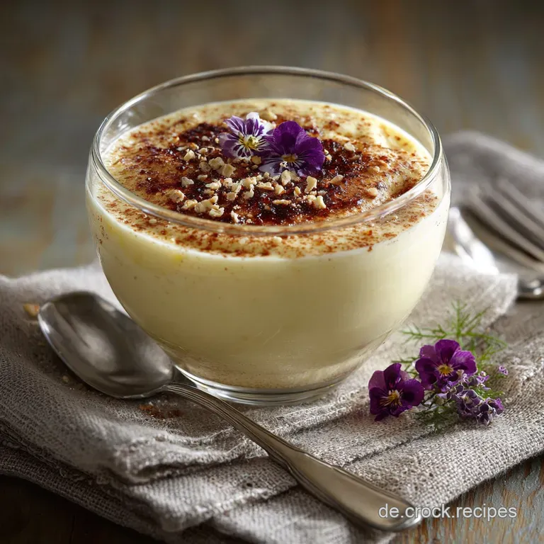 Zabaglione Italienischer Weinschaum: Das Perfekte Cremige Original presentation