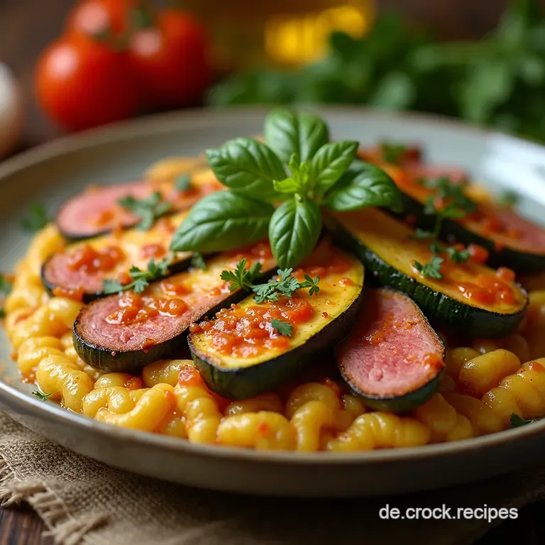 ZucchiniHackfleischFetaTraum Der Auflauf für Genießer presentation