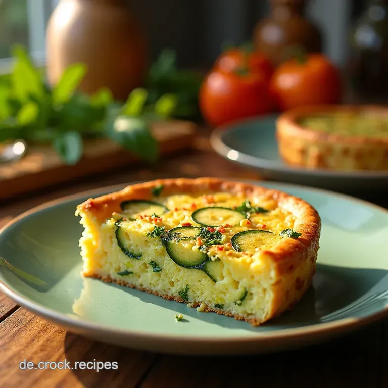 Zucchinikuchen à la Sommerfrische presentation
