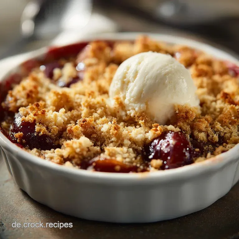 Zwetschgen Crumble: Omas unwiderstehlicher Streusel-Klassiker mit Zimt